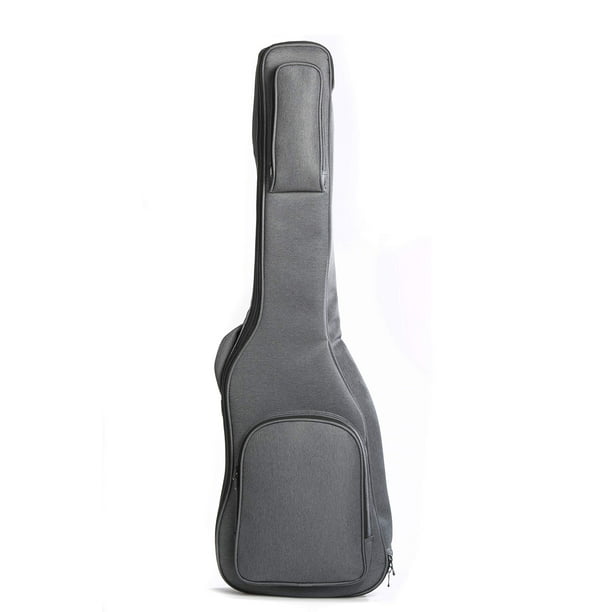 Pro Series with 25mm Gray Padding 1 Inch Music Professional Electric Bass Guitar Gig Bag Soft Case by Hola 